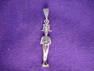 Osiris pendant in silver 

from Egypt